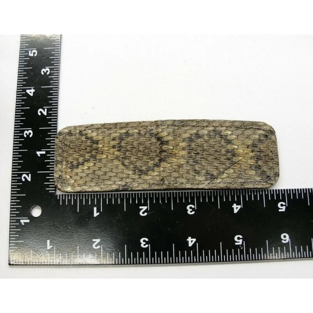 Reptile Skin Money Clip Credit Card Cash ID Holder